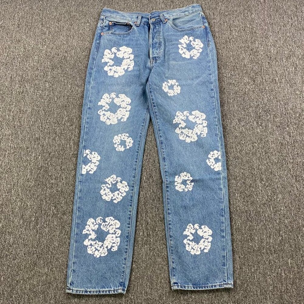 Denim Tears x Levi's Cotton Wreath Jean Light Wash